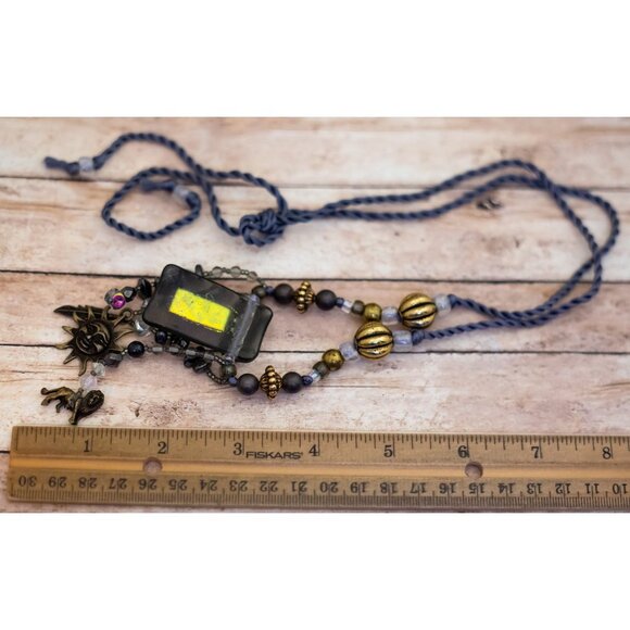 26 inch, Vintage Silver Tone Multi Chains Tassel Necklace by Ann Taylor - X24 - Picture 3 of 3